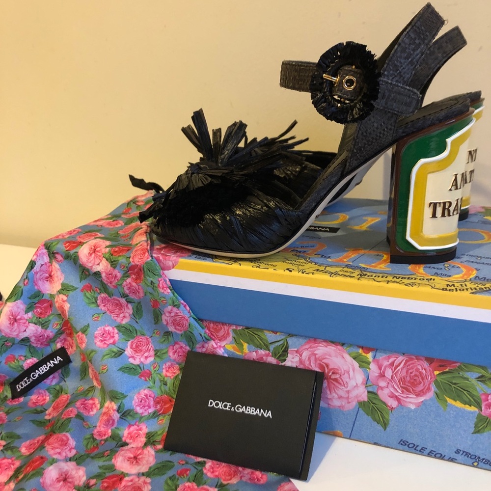 Dolce &Gabbana Fringed Embellished Sandals size 8